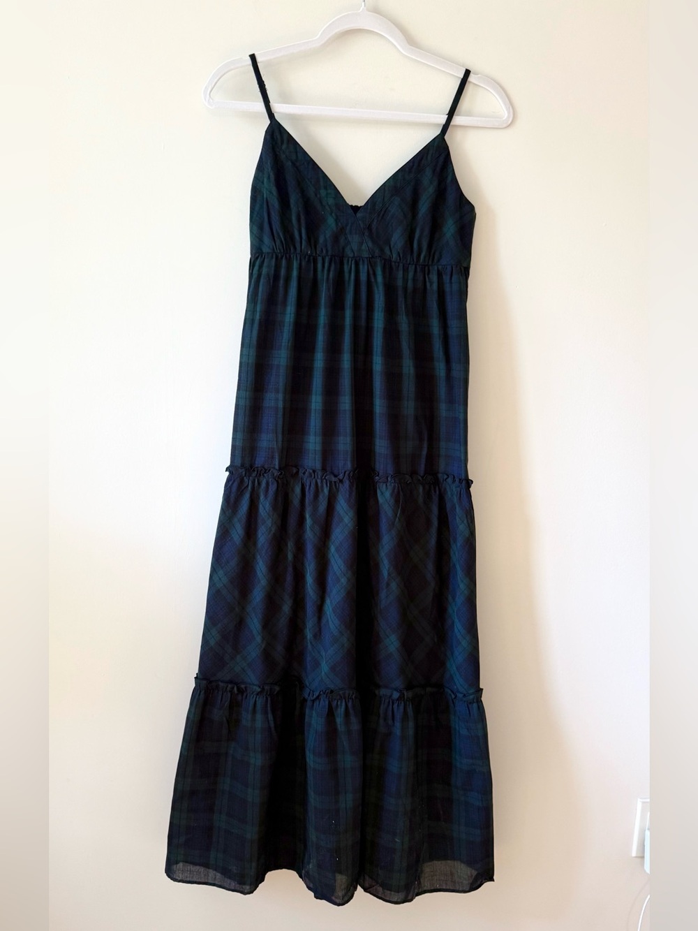 Apart by Lowrys Japanese Y2K Plaid Tiered Maxi Dress L